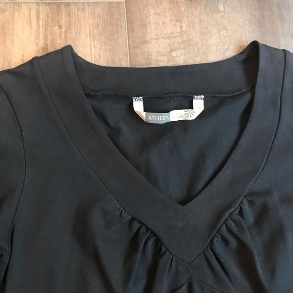 ATHLETA !!  Black Dress  - long sleeve - v-neck 👗🖤 - Picture 3 of 3